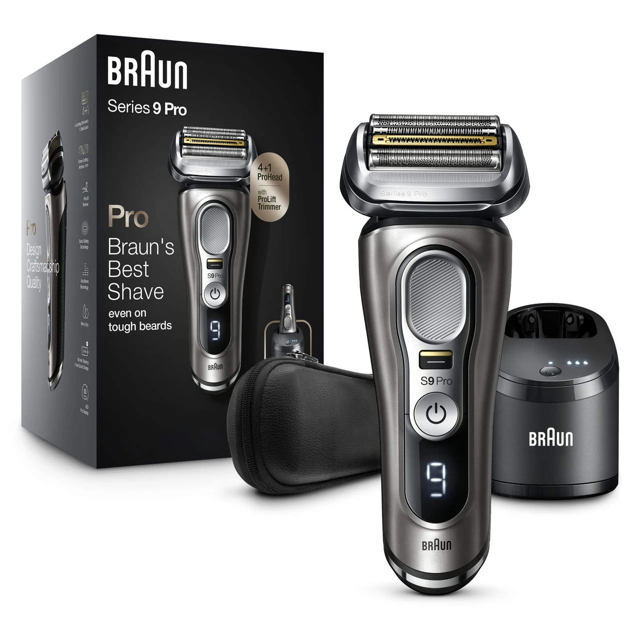 Braun Series 9 Pro Electric Shaver with SmartCare Center & Trimmer