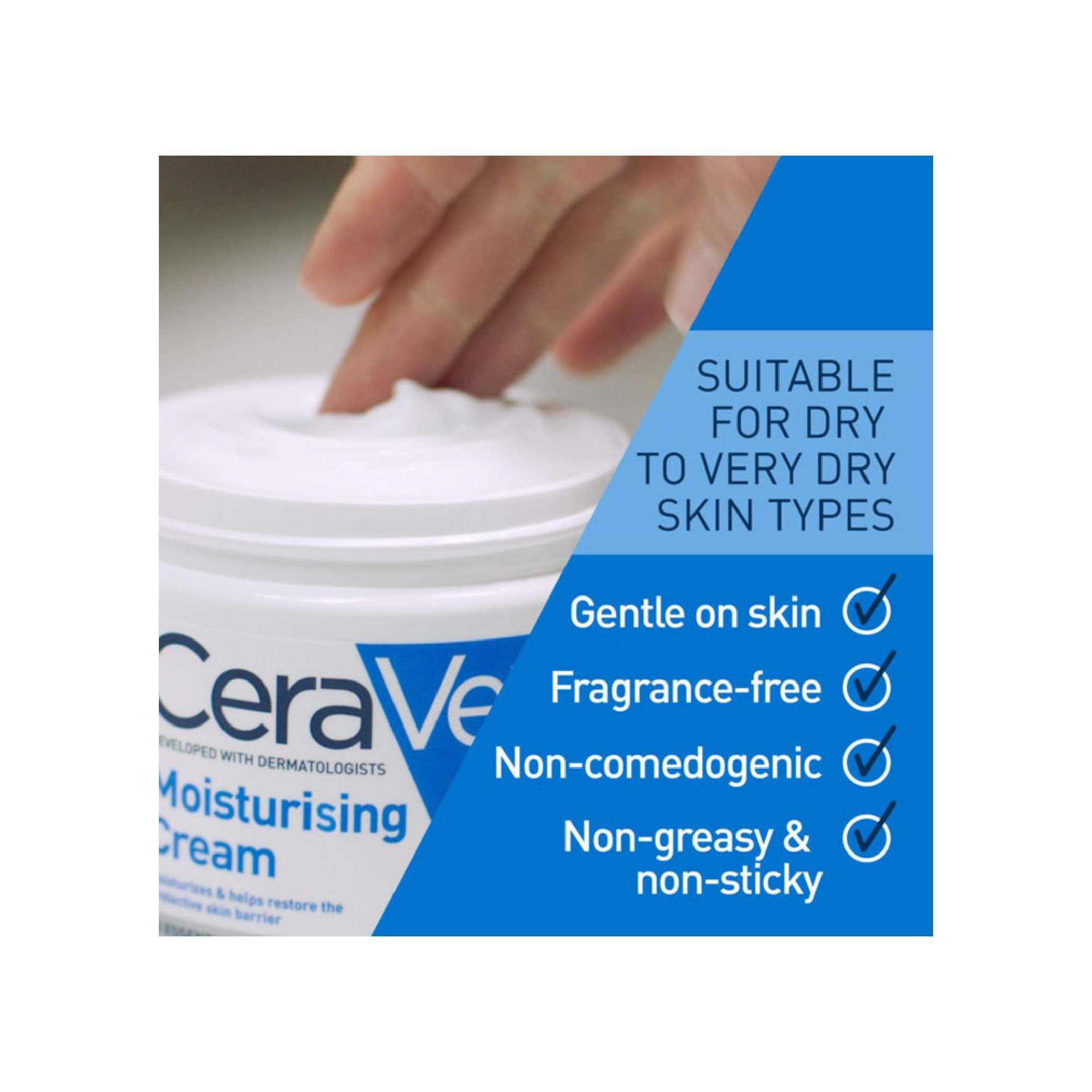 CeraVe Moisturizing Cream with Hyaluronic Acid and 3 Essential Ceramides 19oz