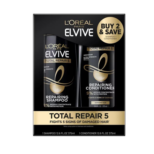 L'Oréal Paris Elvive Total Repair 5 Restoring Shampoo & Conditioner Duo
