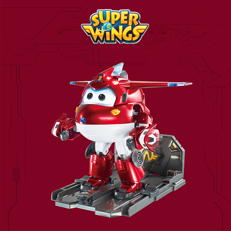 Auldey Super Wings Transforming Robot Aircraft Jett Deluxe Edition