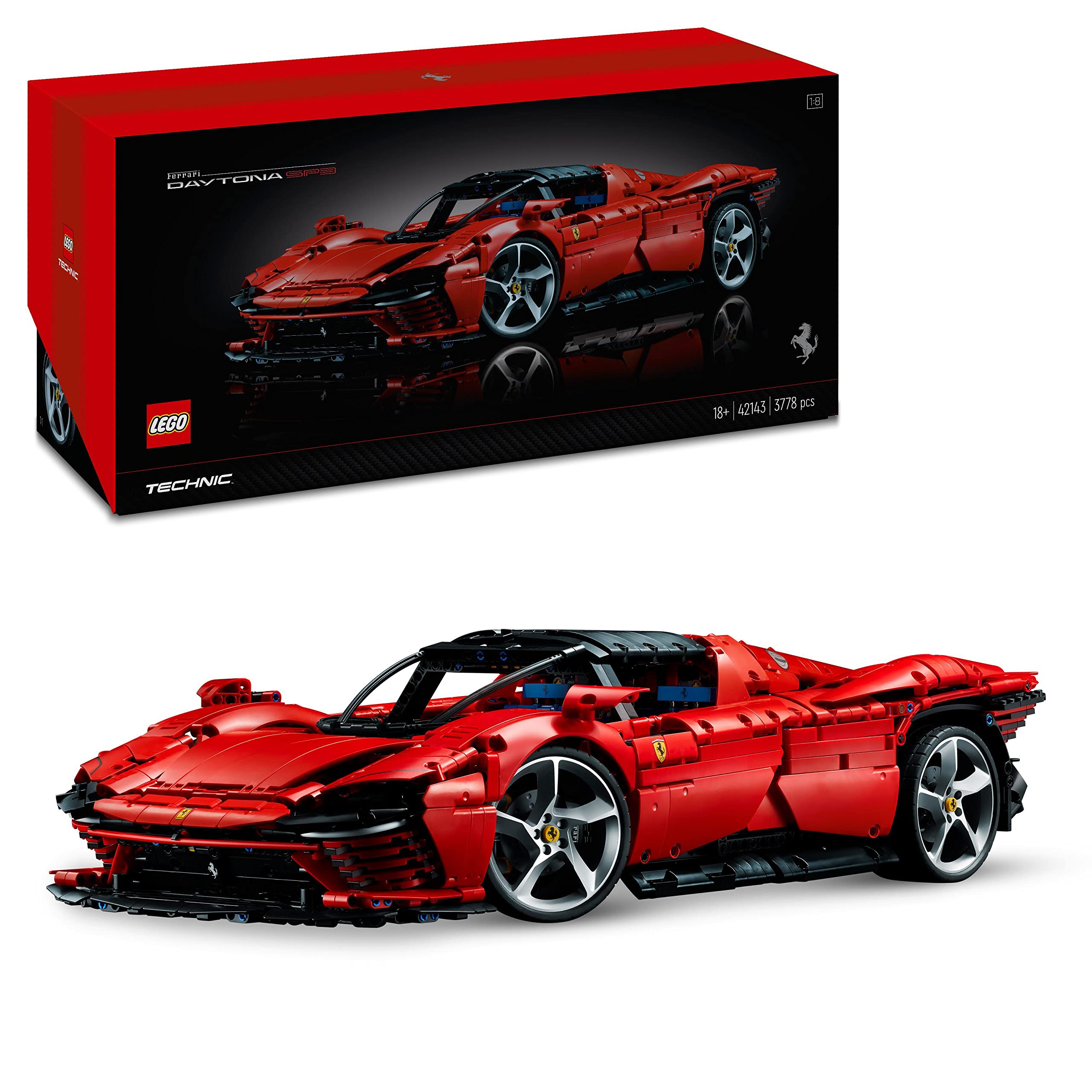 LEGO Technic Ferrari Daytona SP3 Race Car Model Building Set