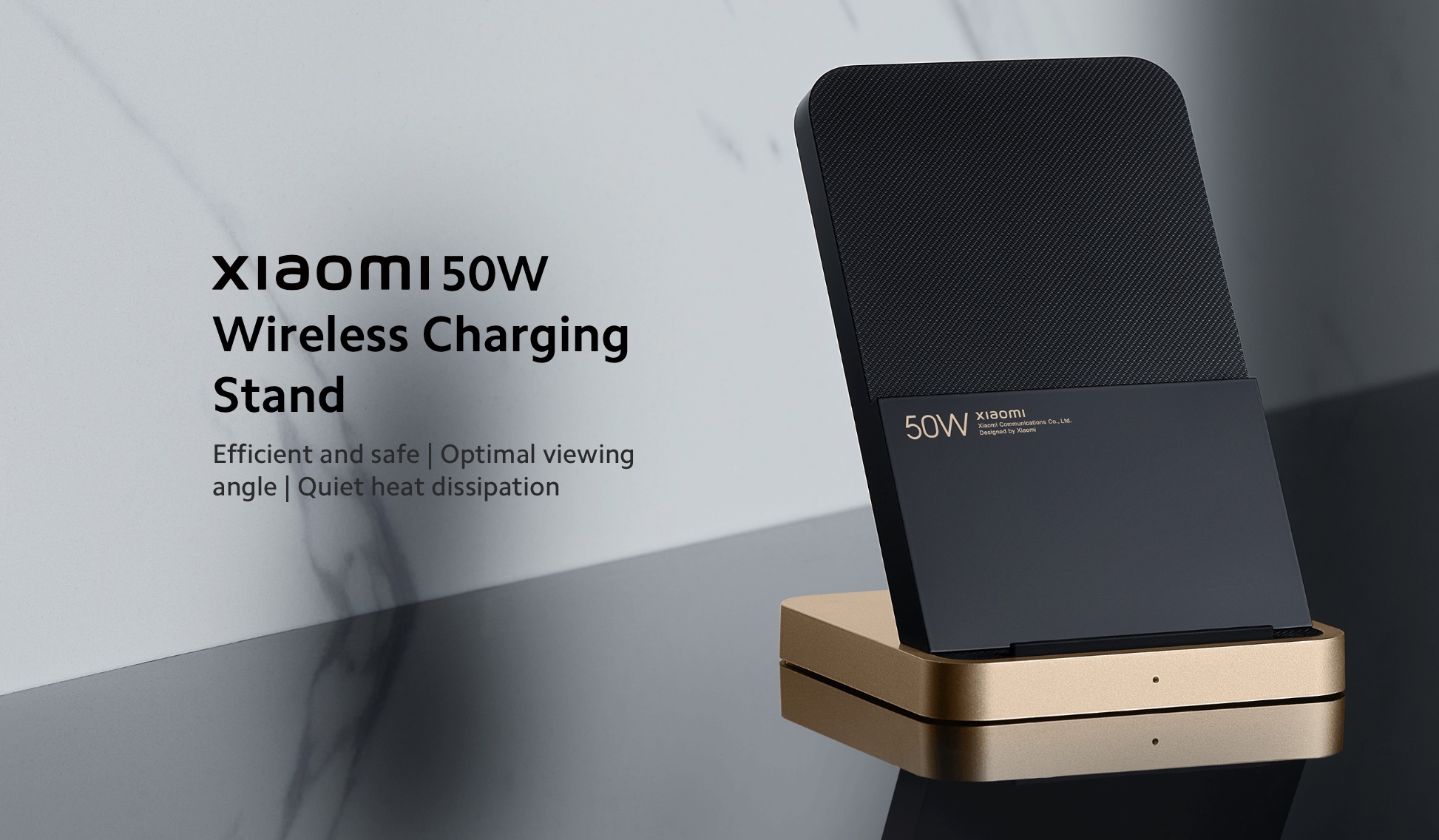 Xiaomi 50W Wireless Charging Stand with Active Air Cooling Fan